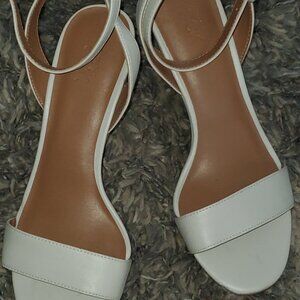 Beige, Nordstrom Rack Wedge Slides, Size 7M
